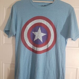 Avengers Marvels Comic Captain American  Graphic short sleeve Medium Tee Shirt